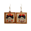 Bild von handbestickte Ohrringe - Frida Kahlo