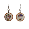 Bild von handbestickte Ohrringe - Frida Kahlo